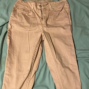 They are light pink jeans